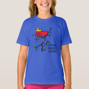 pinda's   Ontdoppen van hout in Snoopy's Dish T-shirt
