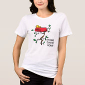 pinda's | Ontdoppen van hout in Snoopy's Dish Tri-Blend Shirt (Voorkant)