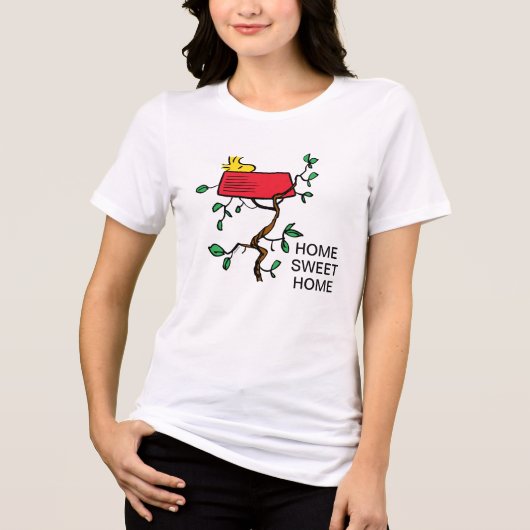 pinda's | Ontdoppen van hout in Snoopy's Dish Tri-Blend Shirt (Voorkant)