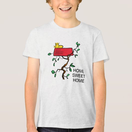 pinda's | Ontdoppen van hout in Snoopy's Dish Tri-Blend Shirt (Voorkant)