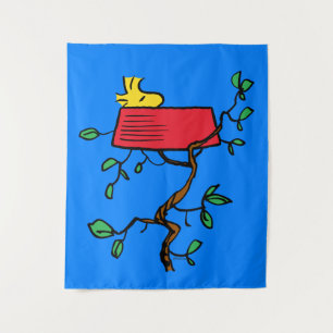 pinda's   Ontdoppen van hout in Snoopy's Dish Wandkleed