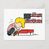 Pinda's | Patriottische Schroeder & Zijn Piano Briefkaart (Voorkant)