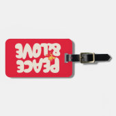 pinda's | Peace & Love Woodstock Bagagelabel (Voorkant horizontaal)