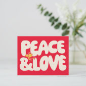 pinda's | Peace & Love Woodstock Briefkaart (Staand voorkant)