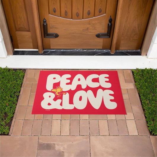 pinda's | Peace & Love Woodstock Deurmat (Buiten)