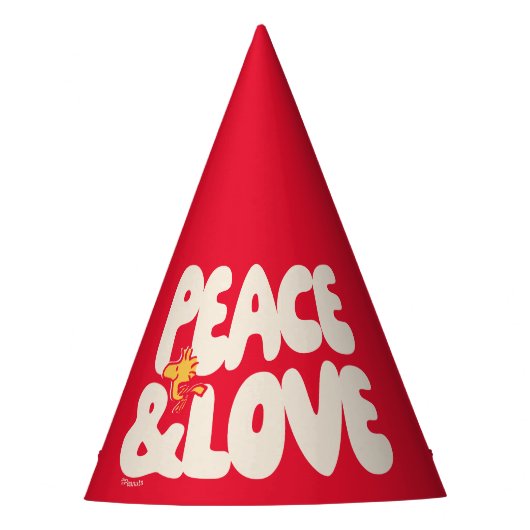 pinda's | Peace & Love Woodstock Feesthoedjes (Voorkant)