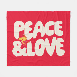 pinda's   Peace & Love Woodstock Fleece Deken