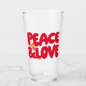 pinda's | Peace & Love Woodstock Glas (Voorkant)