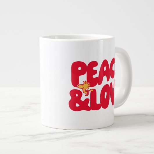 pinda's | Peace & Love Woodstock Grote Koffiekop (Voorkant rechts)