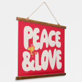 pinda's | Peace & Love Woodstock Hangend Wandkleed (Gebogen)