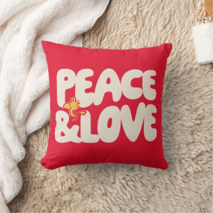 pinda's   Peace & Love Woodstock Kussen