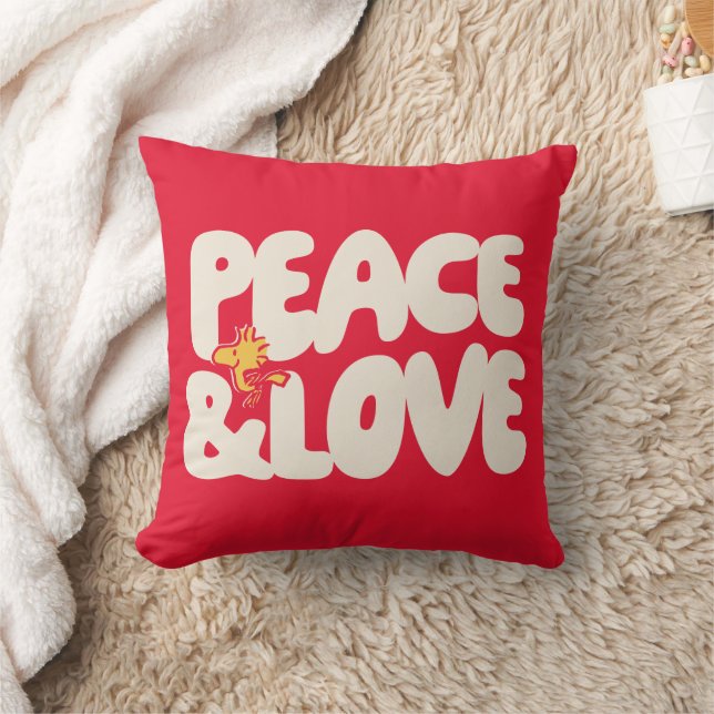 pinda's | Peace & Love Woodstock Kussen (Deken)