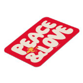 pinda's | Peace & Love Woodstock Magneet (Linkerzijde)