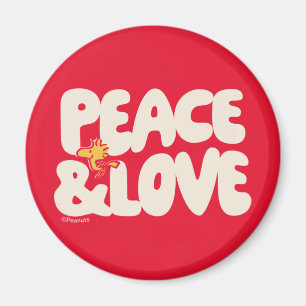 pinda's   Peace & Love Woodstock Magneet