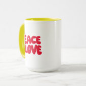 pinda's | Peace & Love Woodstock Mok (Voorkant links)