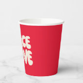 pinda's | Peace & Love Woodstock Papieren Bekers (Links)