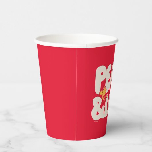 pinda's | Peace & Love Woodstock Papieren Bekers (Rechts)