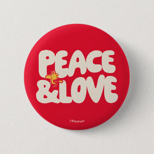 pinda's Peace & Love Woodstock Ronde Button 5,7 Cm