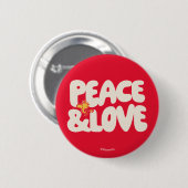 pinda's | Peace & Love Woodstock Ronde Button 5,7 Cm (Voorkant /achterkant)