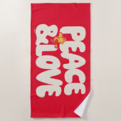 pinda's | Peace & Love Woodstock Strandlaken (Voorkant)