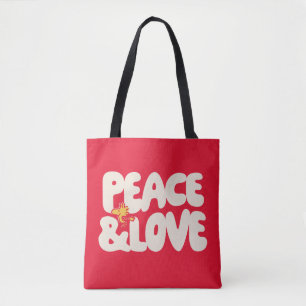 pinda's Peace & Love Woodstock Tote Bag