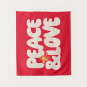 pinda's | Peace & Love Woodstock Wandkleed (Voorkant)