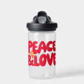 pinda's | Peace & Love Woodstock Waterfles (Voorkant)