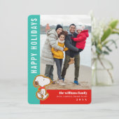 Pinda's Peperkoek Kerstmis Feestdagenkaart (Staand voorkant)