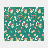 Pinda's Pepermunt Dromen Vakantiepatroon Fleece Deken (Voorkant (Horizontaal))