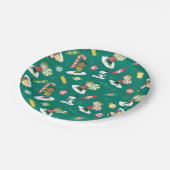 Pinda's Pepermunt Dromen Vakantiepatroon Papieren Bordje (Gekanteld)