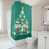 pinda's | Pepermunt kerstboom Douchegordijn (In situ)