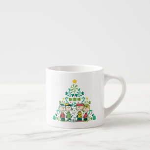 pinda's   Pepermunt kerstboom Espresso Kop