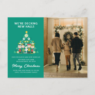 pinda's   Pepermunt kerstboom Feestdagenkaart