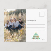 pinda's | Pepermunt kerstboom Feestdagenkaart (Achterkant)