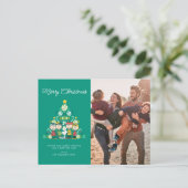 Pinda's | Pepermunt Kerstboom Feestdagenkaart (Staand voorkant)