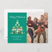 Pinda's | Pepermunt Kerstboom Feestdagenkaart (Voorkant / Achterkant)