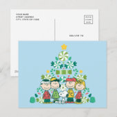 Pinda's | Pepermunt Kerstboom Feestdagenkaart (Voorkant / Achterkant)