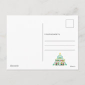 Pinda's | Pepermunt Kerstboom Feestdagenkaart (Achterkant)