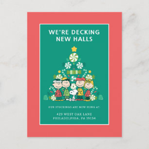 pinda's   Pepermunt kerstboom Feestdagenkaart