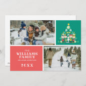 Pinda's | Pepermunt Kerstboom Feestdagenkaart (Voorkant / Achterkant)