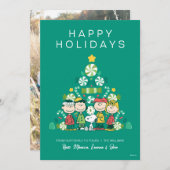 Pinda's | Pepermunt Kerstboom Feestdagenkaart (Voorkant / Achterkant)