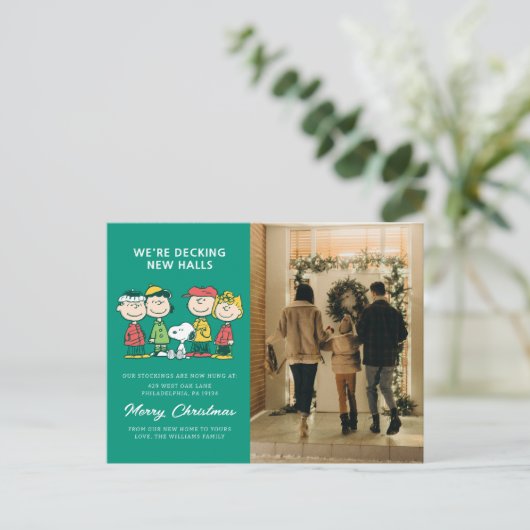 Pinda's | Pepermunt Kerstboom Feestdagenkaart (Staand voorkant)