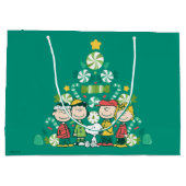 pinda's | Pepermunt kerstboom Groot Cadeauzakje (Achterkant)