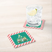 pinda's | Pepermunt kerstboom Kartonnen Onderzetters (Insitu)