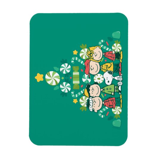 pinda's | Pepermunt kerstboom Magneet (Verticaal)