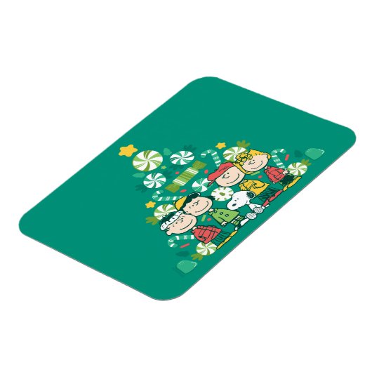 pinda's | Pepermunt kerstboom Magneet (Linkerzijde)