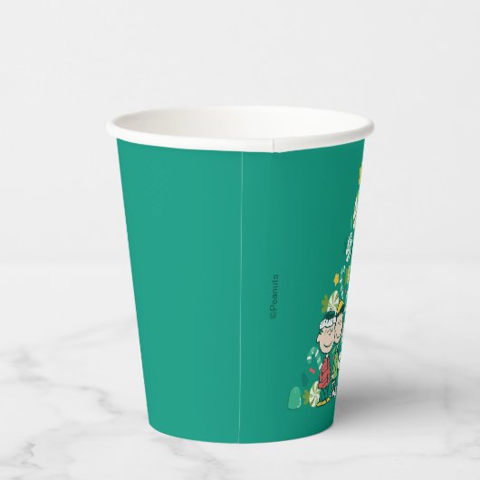 pinda's | Pepermunt kerstboom Papieren Bekers (Rechts)