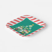 pinda's | Pepermunt kerstboom Papieren Bordje (Gebogen)