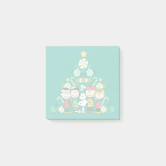 pinda's | Pepermunt kerstboom Post-it® Notes (Voorkant)