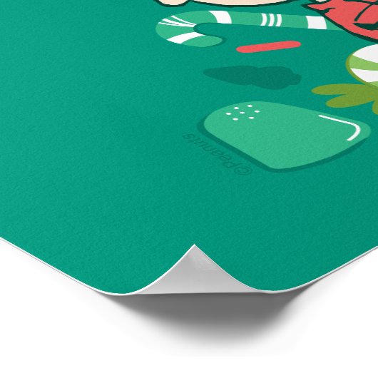 pinda's | Pepermunt kerstboom Poster (Hoek)